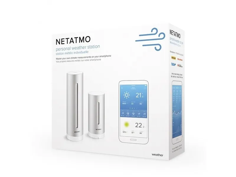 Netatmo NBU-NWS-NRG-EU Rain Pack - Vejrstation - trådløs - grå aluminium