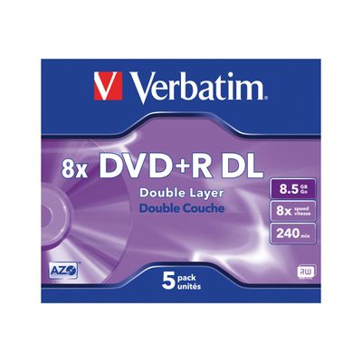 Verbatim - DVD+R DL x 5 - 8.5 Go - support de stockage
