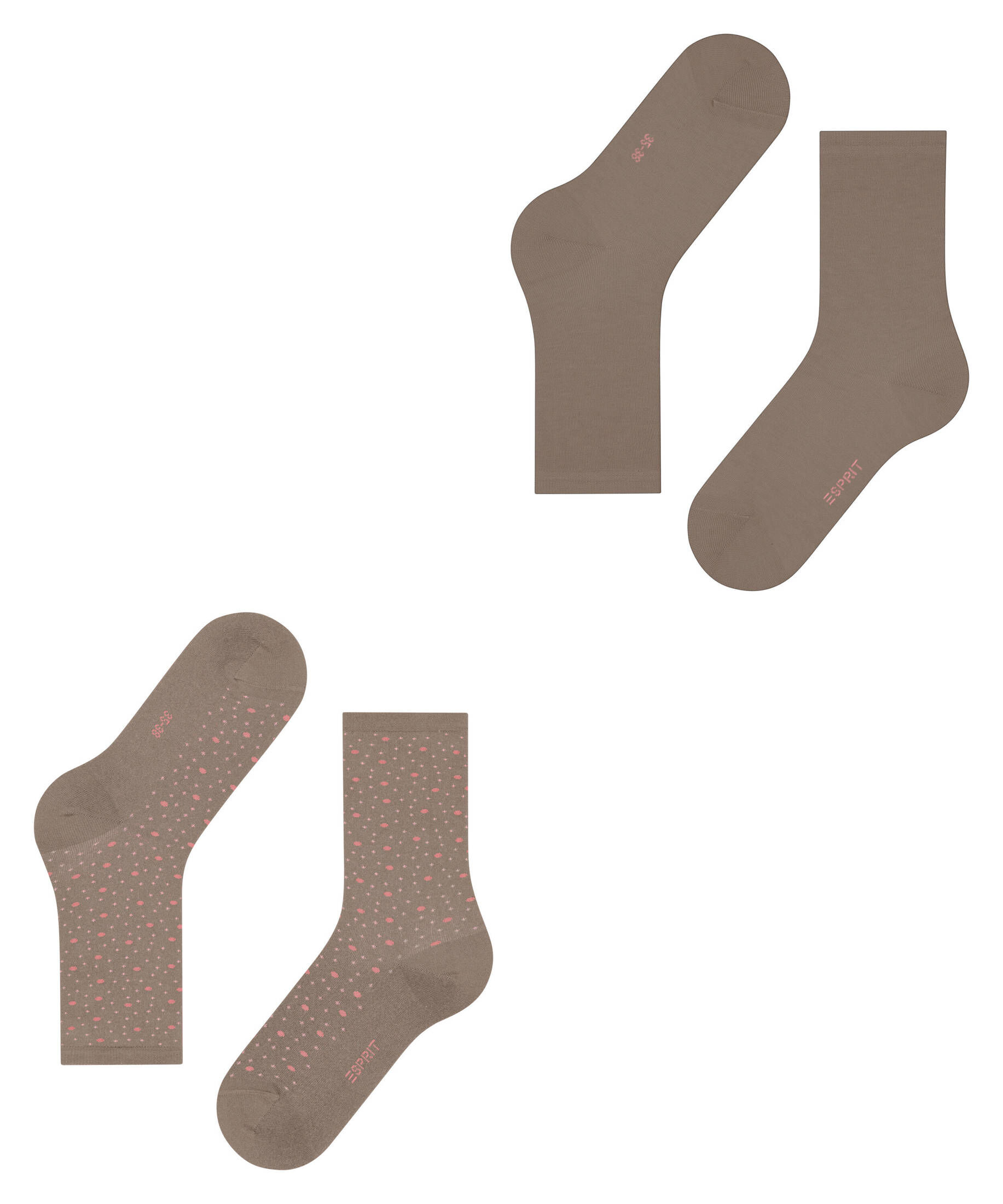 Esprit| Damen Socken Playful Dot 2-Pack