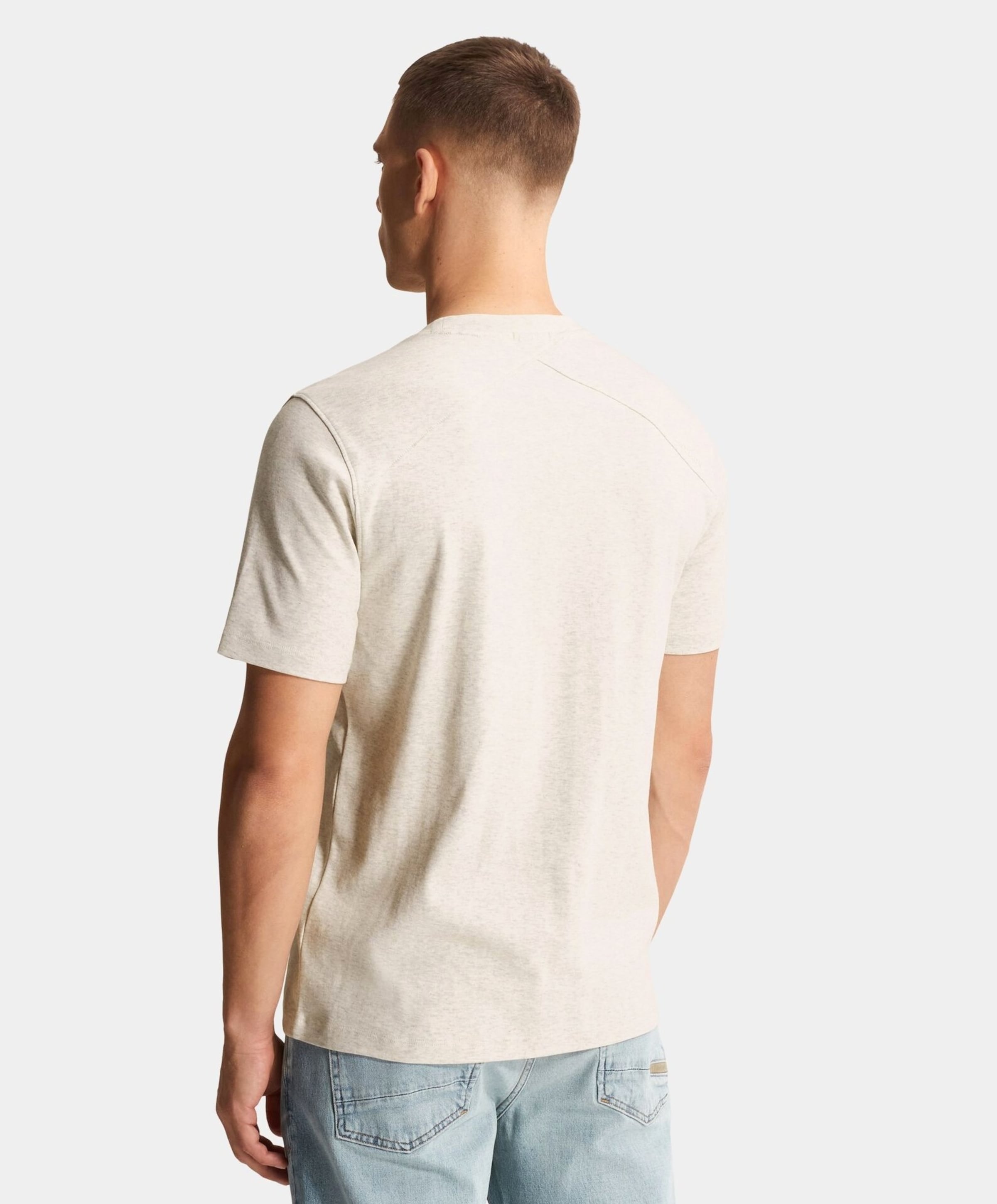 Cast Iron Heren T-shirt ecru