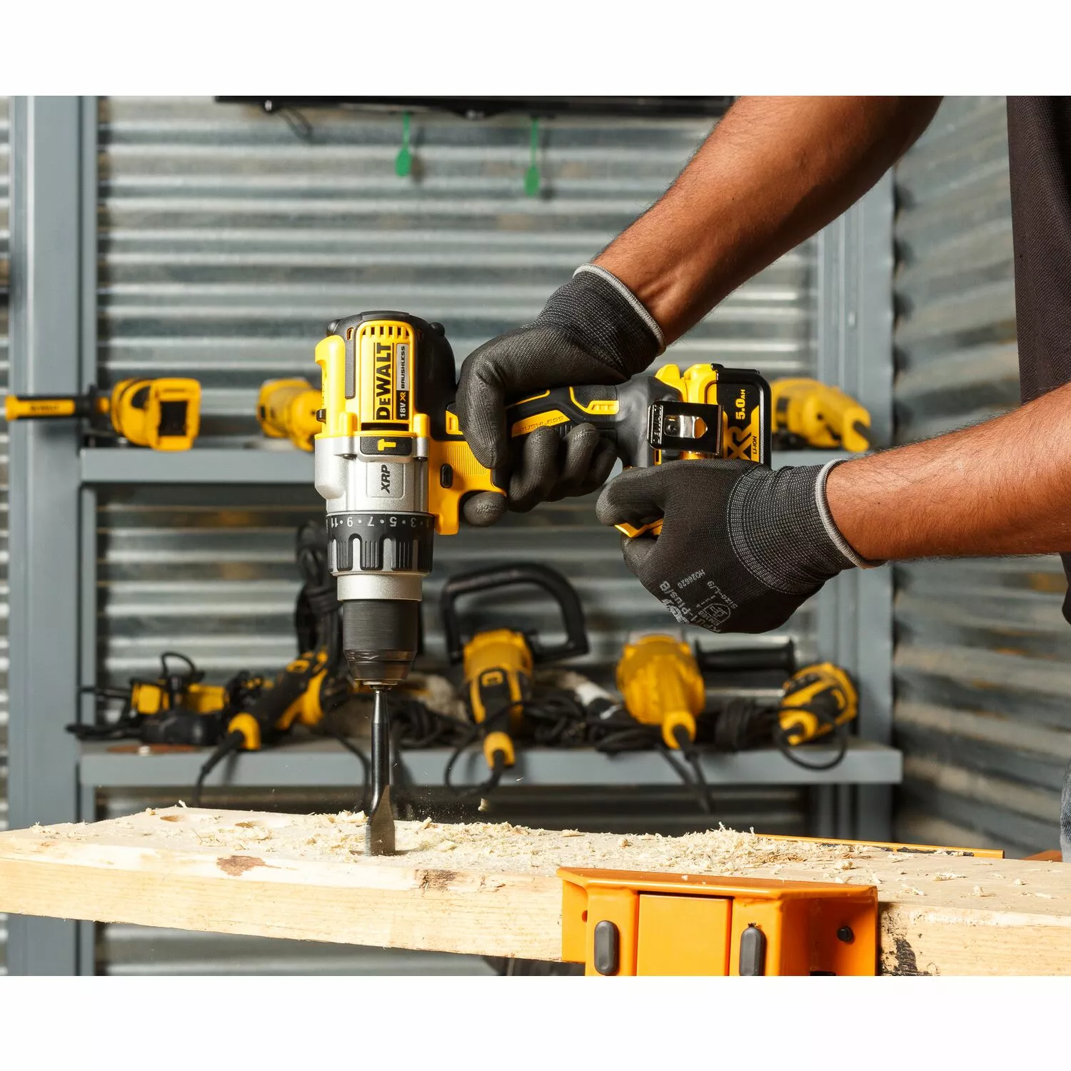 DeWALT DCD996P2 18V Li-Ion accu boor-/schroefmachine set (2x 5.0Ah accu) in TSTAK - koolborstelloos