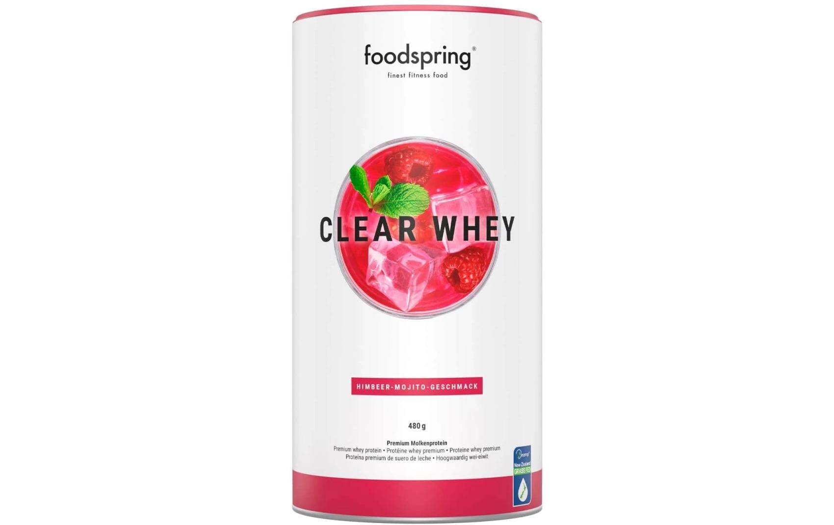 Pulver Clear Whey Himbeere/MojitoErfrischendes Eiweissgetränk
