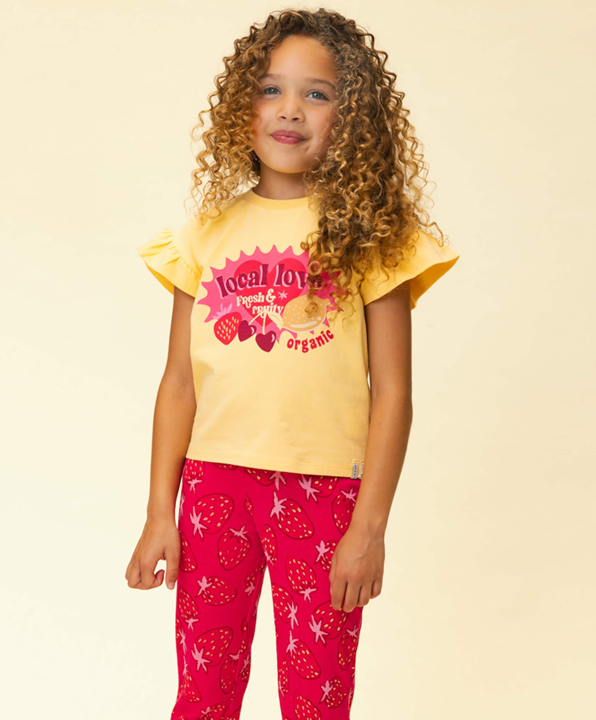 Looxs Little Meisjes T-shirt geel