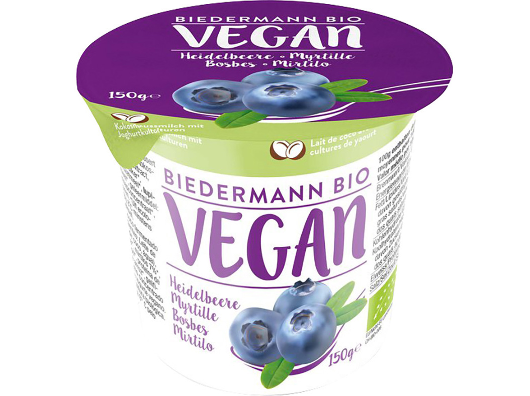 COCOGURTE BIEDERMANN BIO VEGAN MIRTILO 150G