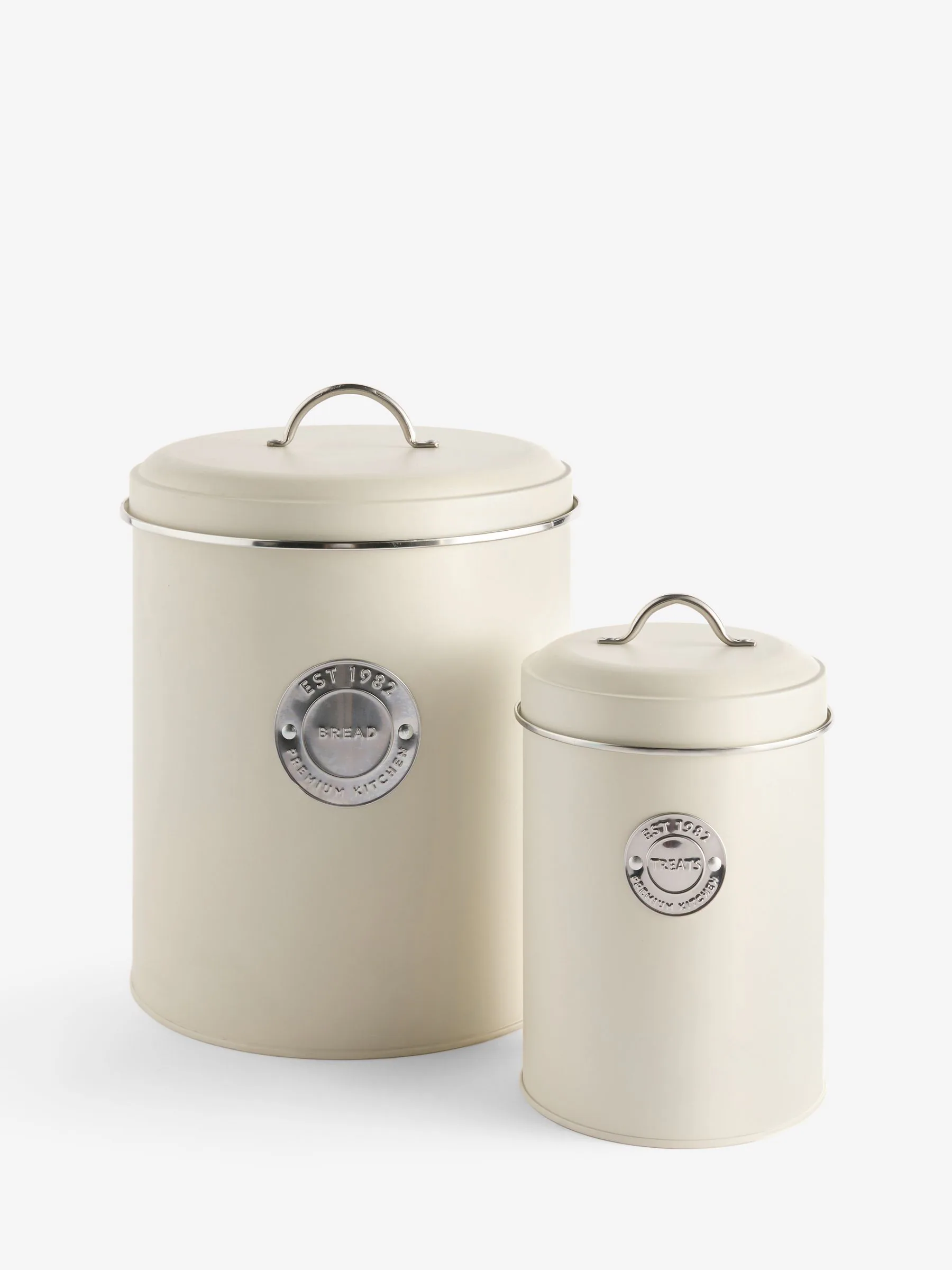 Set of 2 Bread Bin and Treat Storage Jar