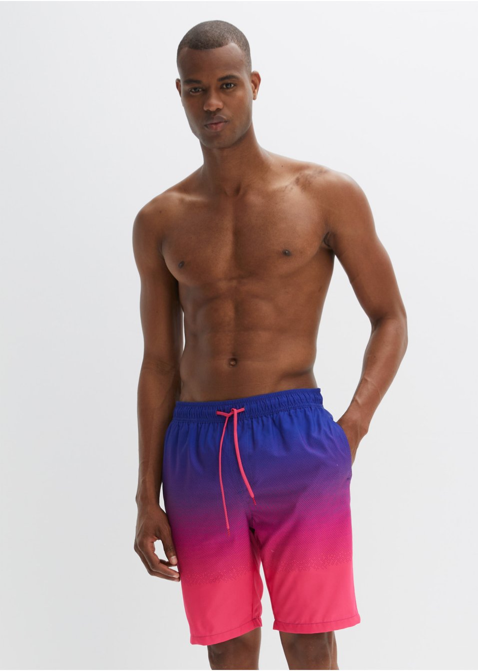 Bermuda de plage à dégradé de couleur, Regular Fit