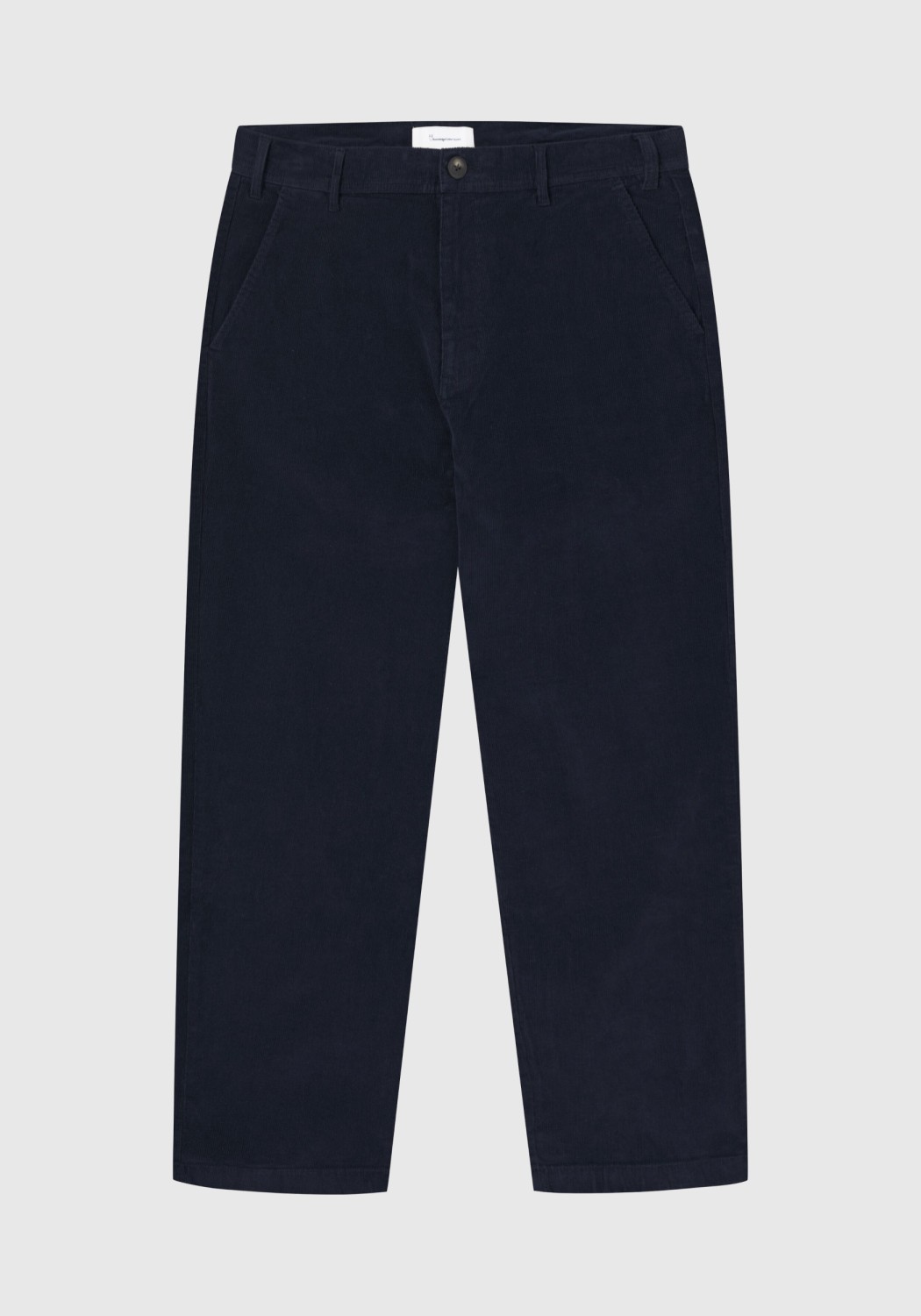 Knowledge Cotton Apparel Cord-Hose Flint Wide Corduroy Chino Pants Night Sky