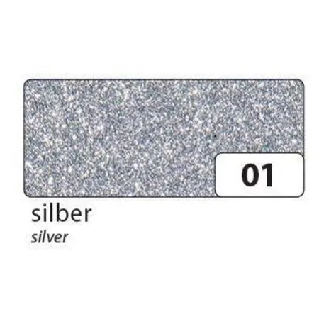 Folia Glitter-Tape silber 5 m x 1,5 cm