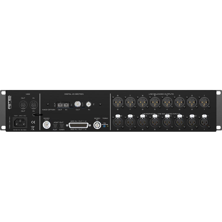 RME Micstasy 8 kanaals voorversterker en AD converter