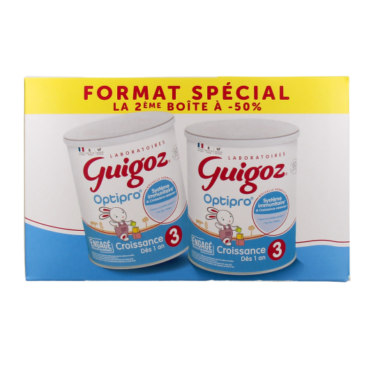 Guigoz Optipro Lait de Croissance - Teneur réduite en protéines