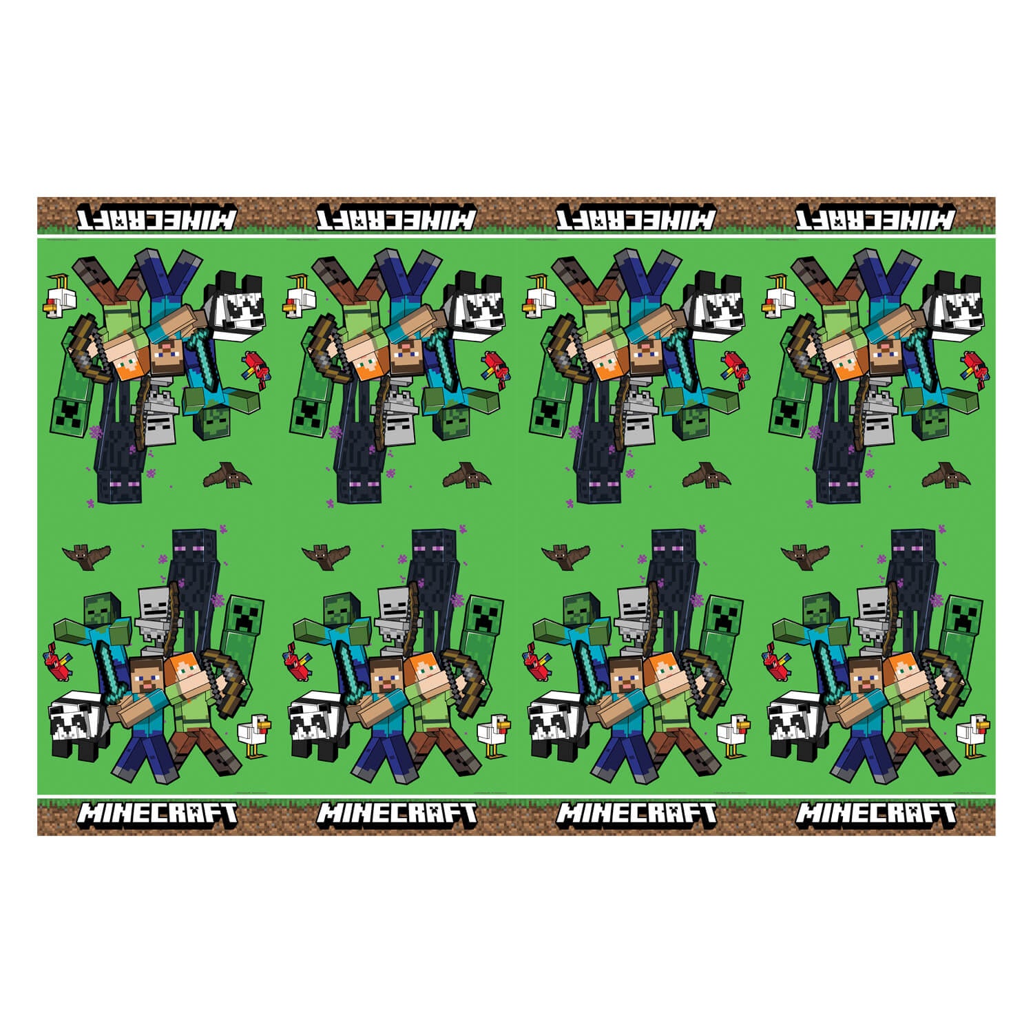 Minecraft Tafelkleed Plastic 1,8m