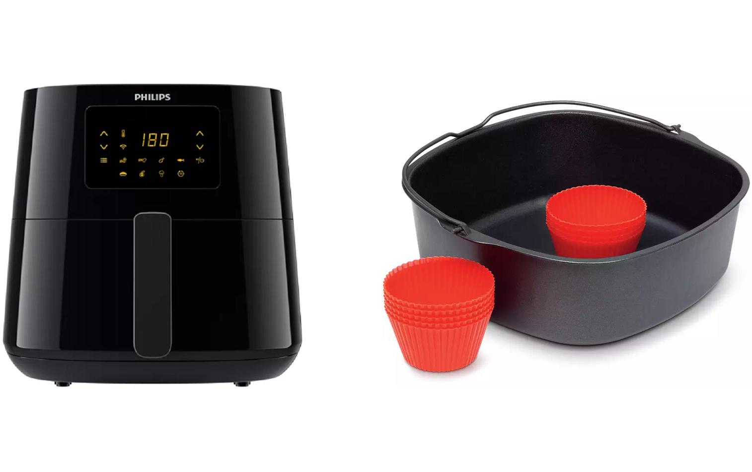 Heissluft-Fritteuse HD9280/91 1.2 kg mit Back-Meisterkit<br>Vielseitige Fritteuse mit Rapid Air Heisslufttechnologie