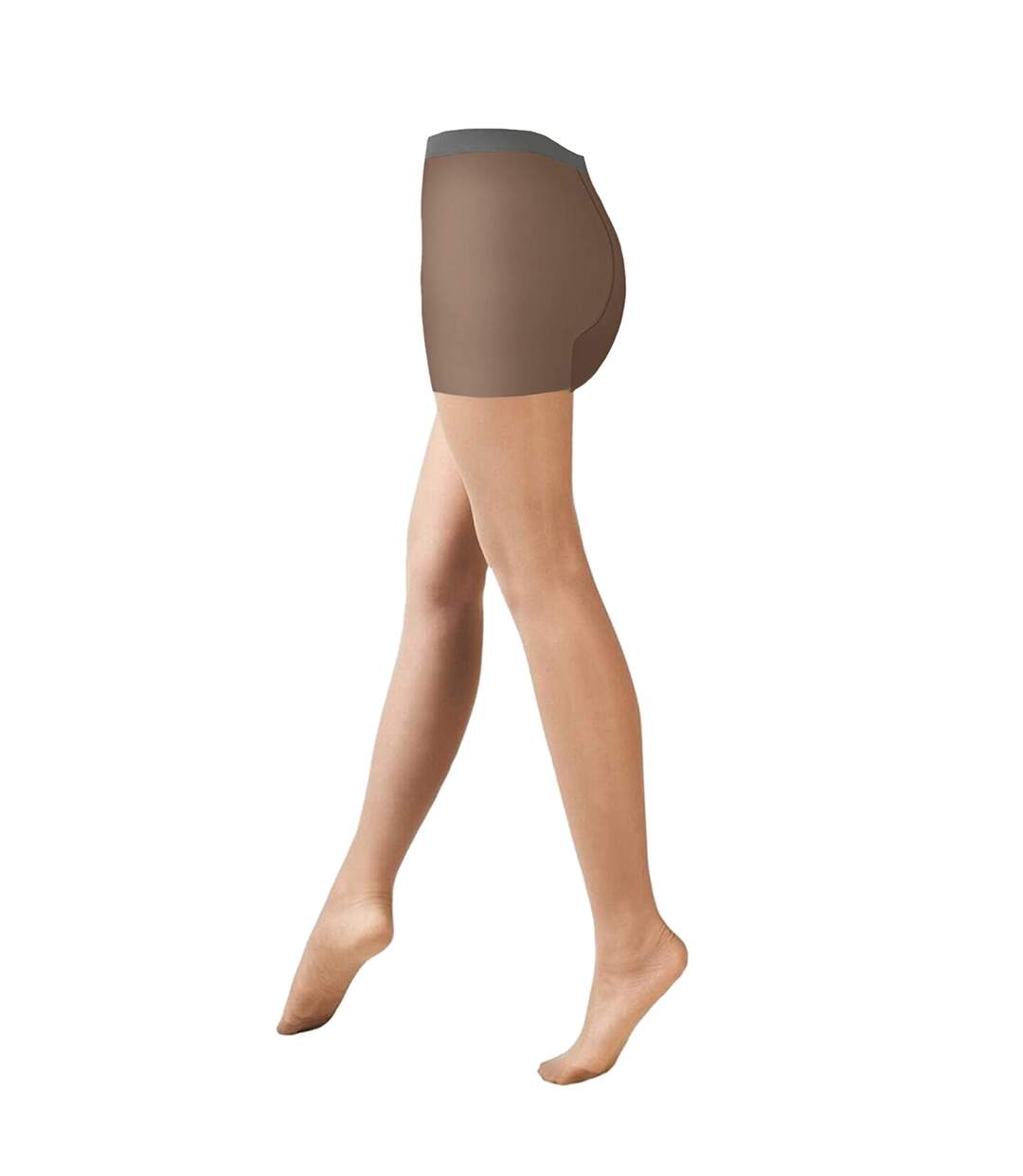 Cindy - Collants satinés 15 deniers (1 paire) - Femme (Vison) - UTLW111