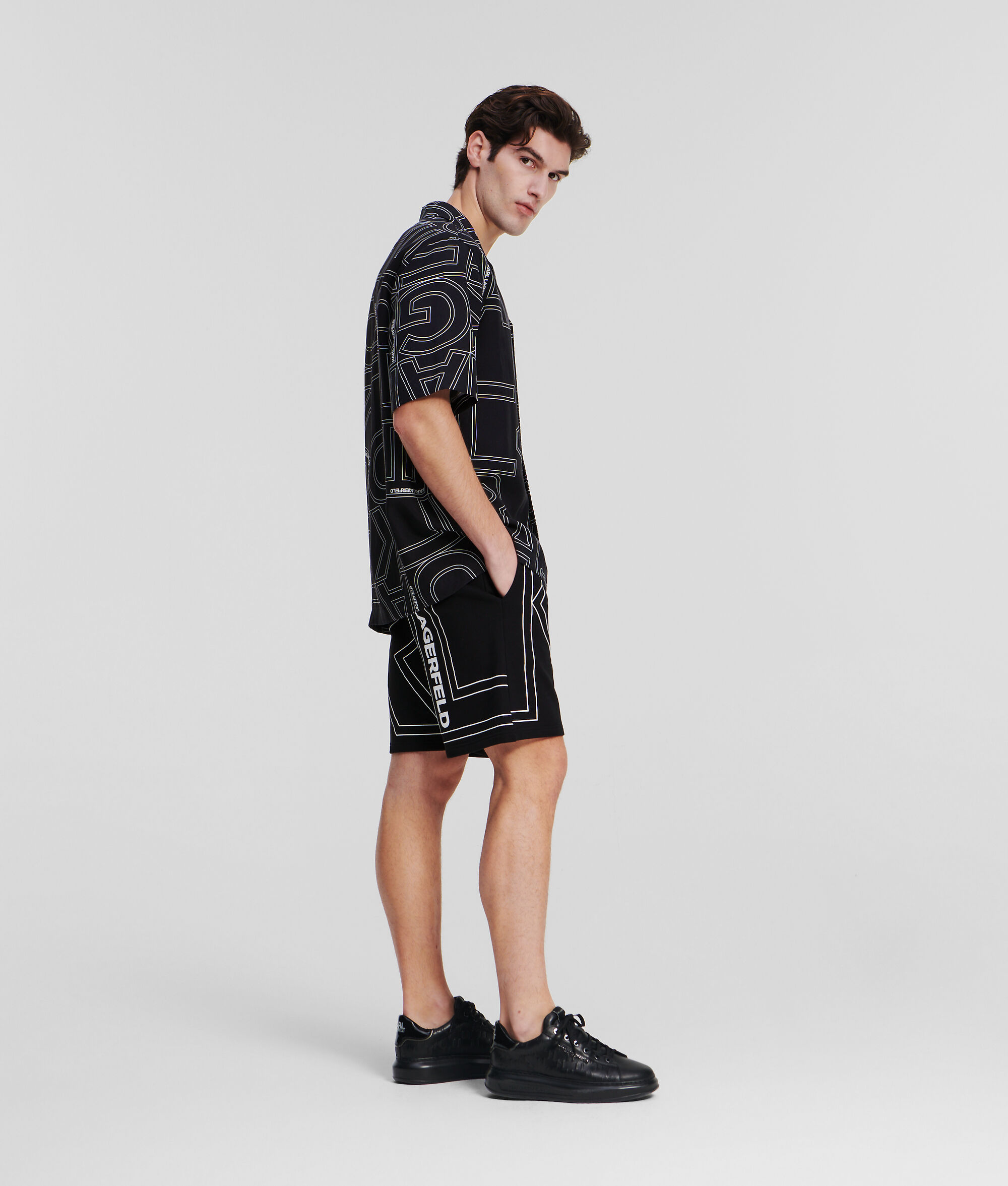 CHEMISE AVEC LOGO KARL FAÇON ALL-OVER