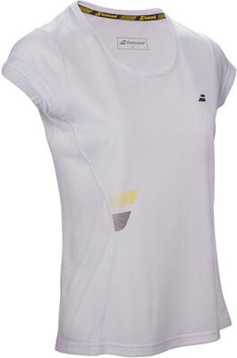Babolat Core Flag Club Girl T-Shirt, White