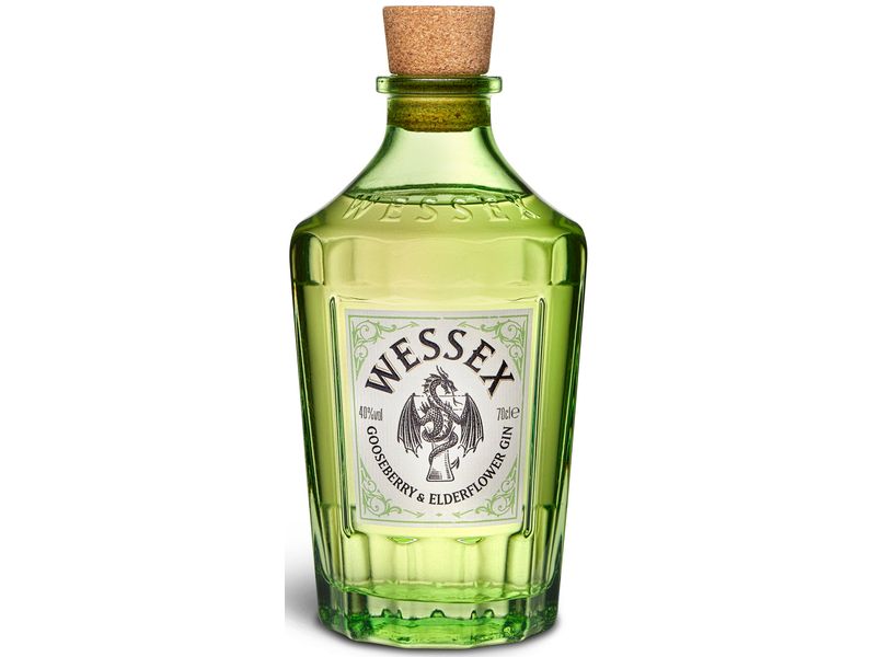 Wessex Distillery Gooseberry & Elderflower Gin 0.7 l Englische Wacholder-Spirituose