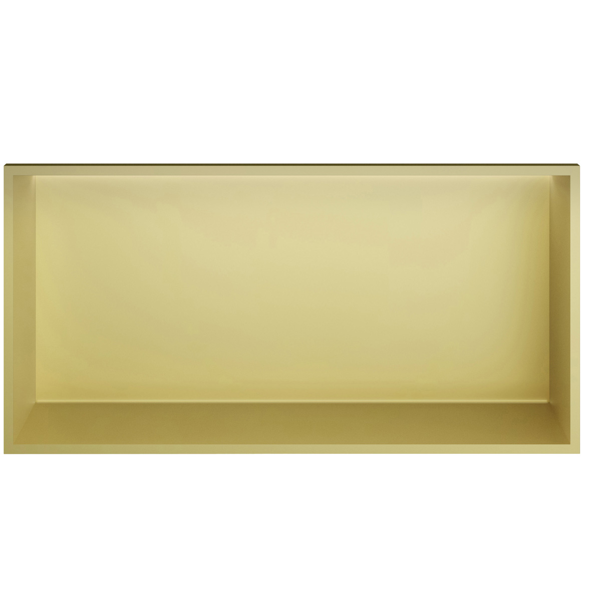 Hotbath &More inbouwnis met verlichting 30x60x10cm geborsteld messing PVD