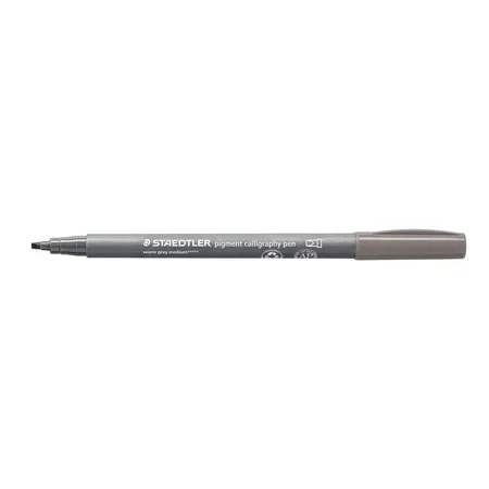 STAEDTLER® pigment calligraphy pen 375 - warmgrau medium