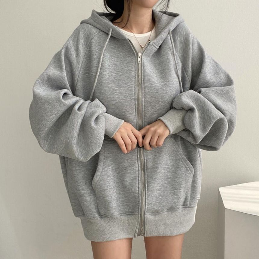 palajana - Effen oversized hoodie met rits