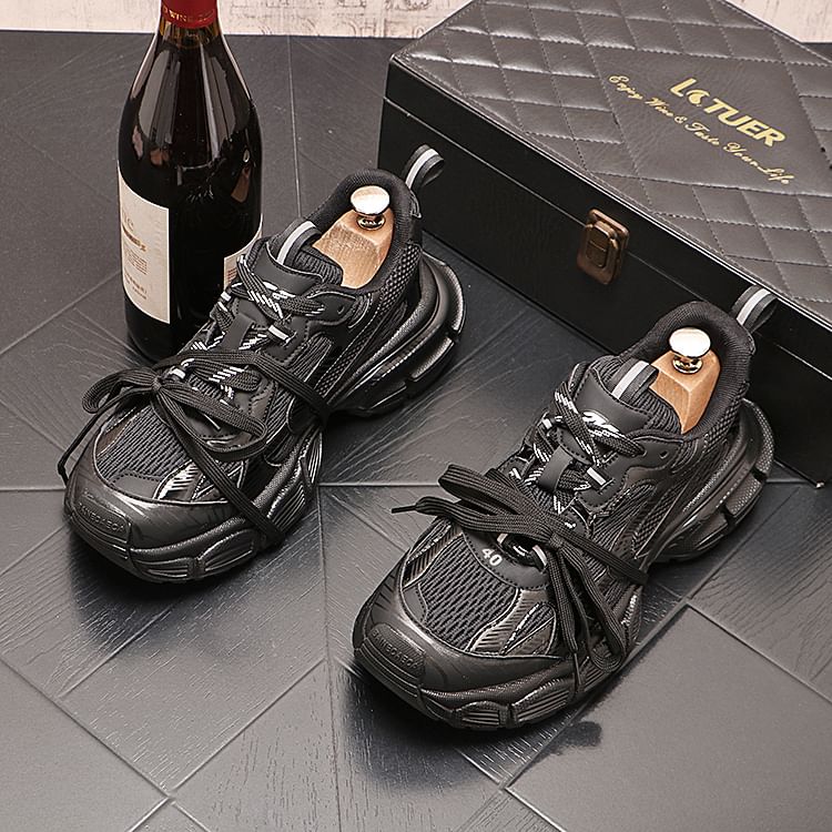 Mr Ozera - Platform Panel Mesh Sneakers