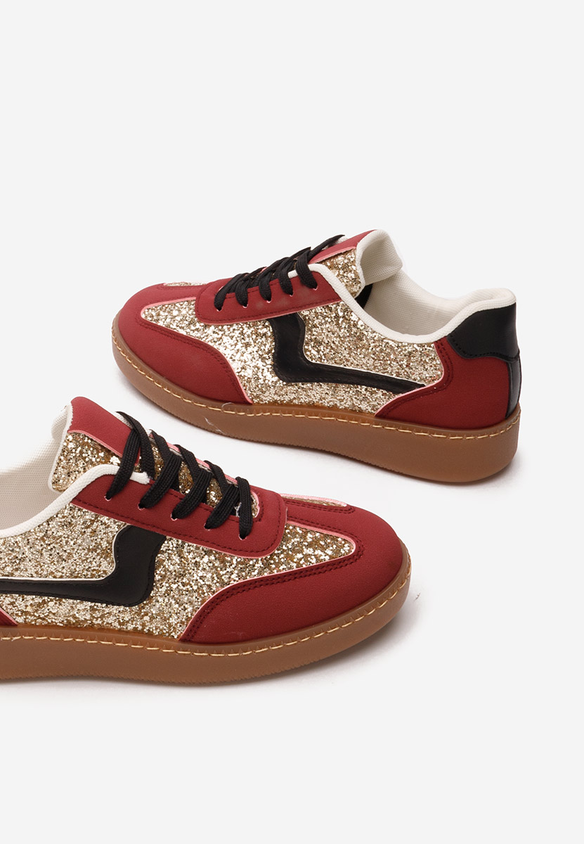 Baskets pour femme rouges Akirame