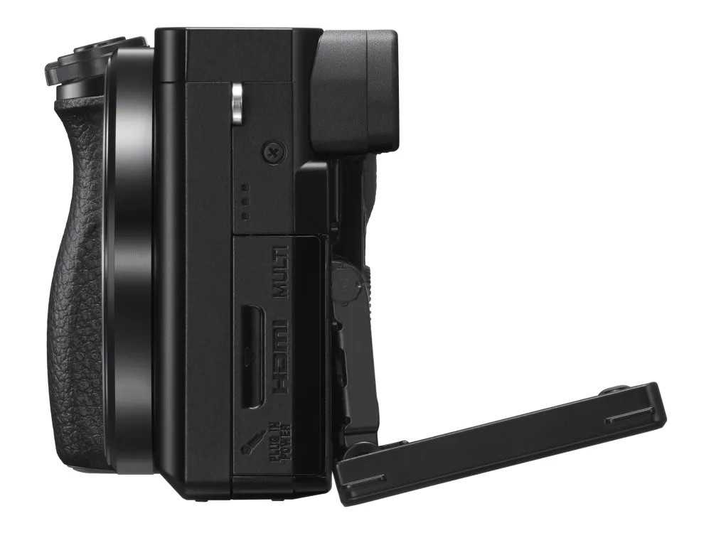 Sony a6100 ILCE-6100Y - Digitalkamera - spejlløst - 24.2 MP - APS-C - 4K / 30 fps - 3x optisk zoom 16-50 mm og 55-210 mm objektiver - Wi-Fi, NFC, Bluetooth - sort
