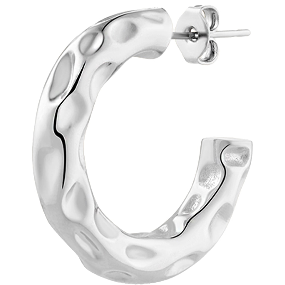 Boucle d'oreille - Hypnos - Laiton plaqué argent 10 microns