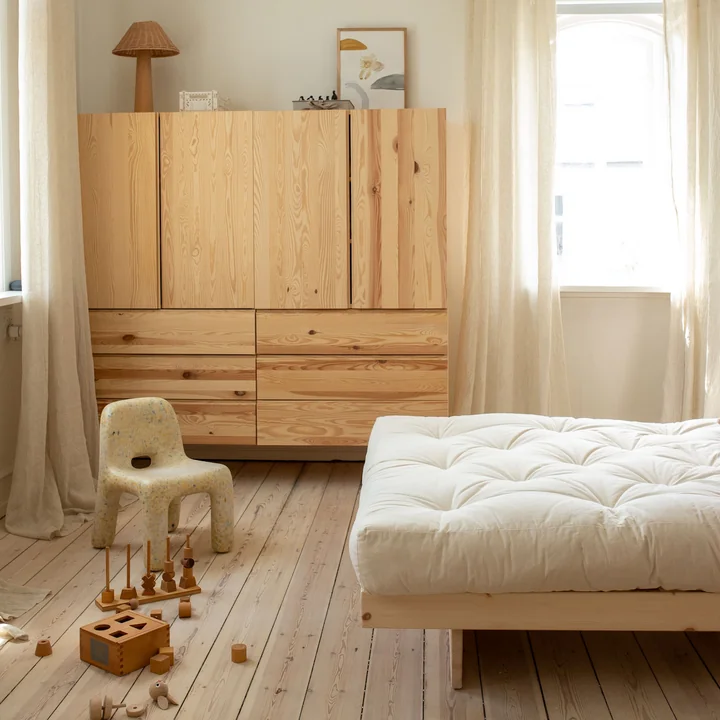 Karup Design - Kanso Bett, 180 x 200 cm, Kiefer natur