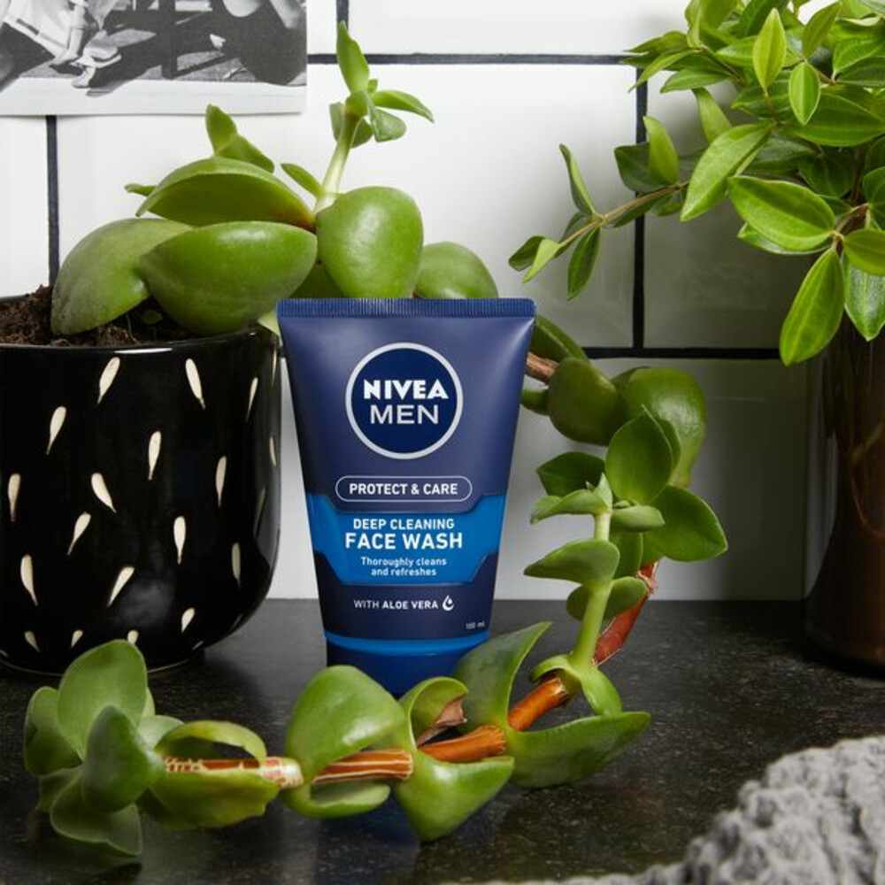 6x Nivea Men Face Wash Protect & Care100 ml