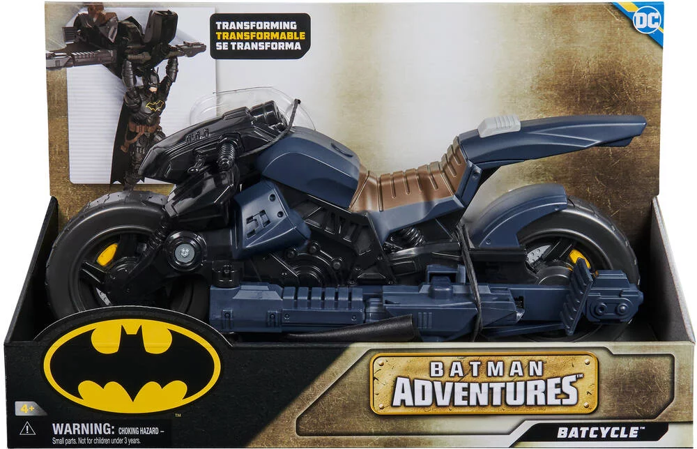 DC COMICS - VEHICULE - BATMAN - BATCYCLE 2 EN 1 TRANSFORMABLE 30CM