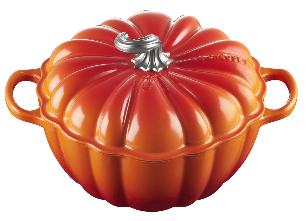 LE CREUSET Kürbis-Bräter 24 cm Ofenrot HALLOWEEN