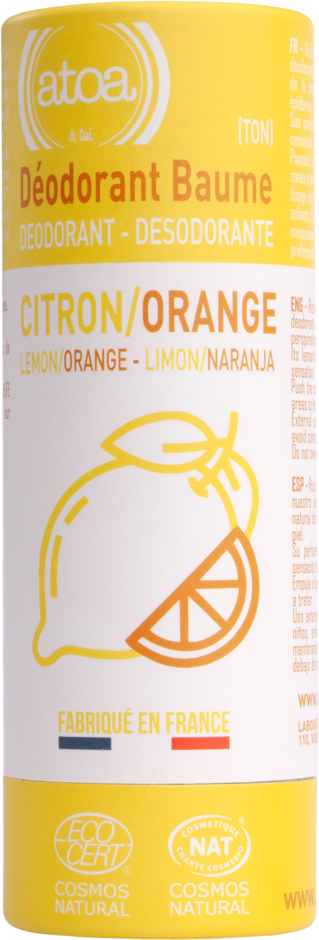 atoa  Deo-Balsam, Zitrone/Orange (100 g)