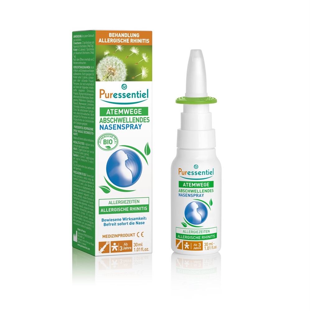 Puressentiel Abschwellendes Nasenspray<br>30 ml, Nasenspray, ätherisches Öl Bio