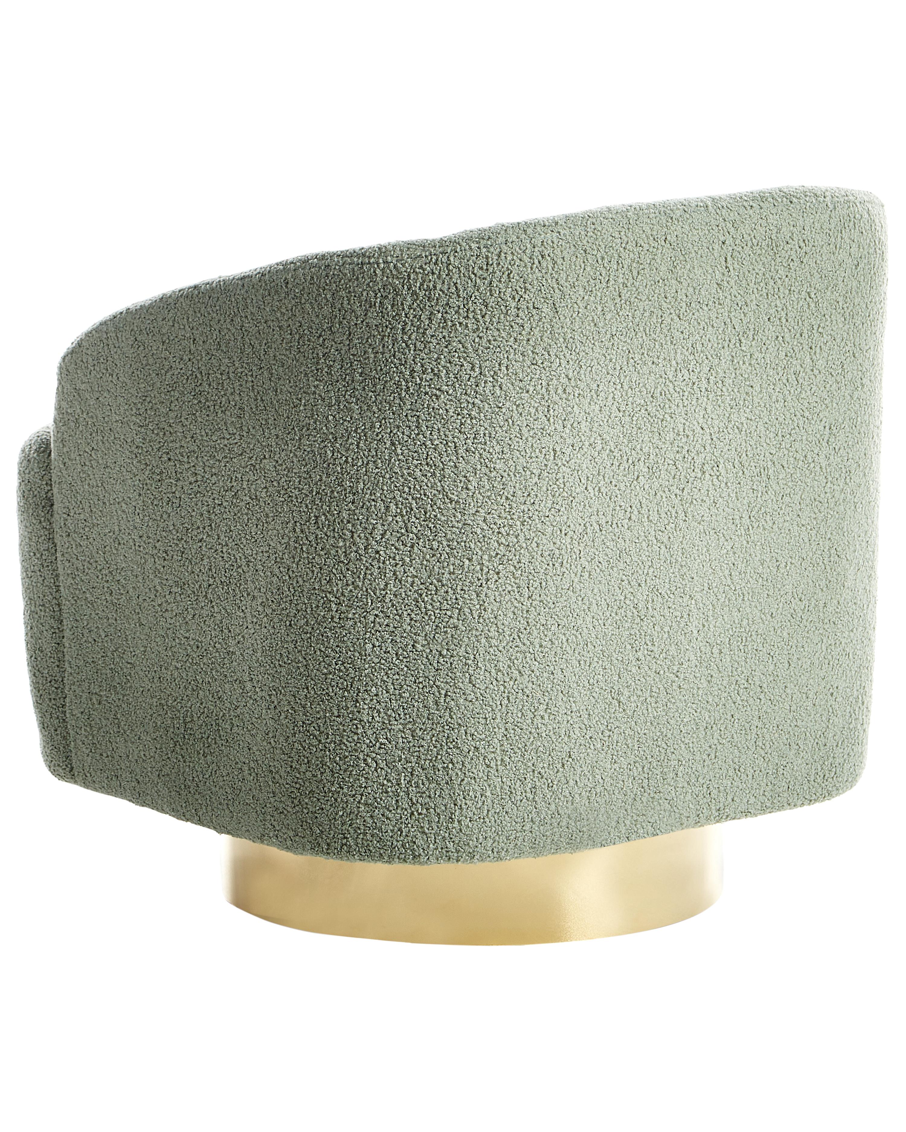 Fauteuil LAVIK Bouclé Lichtgroen