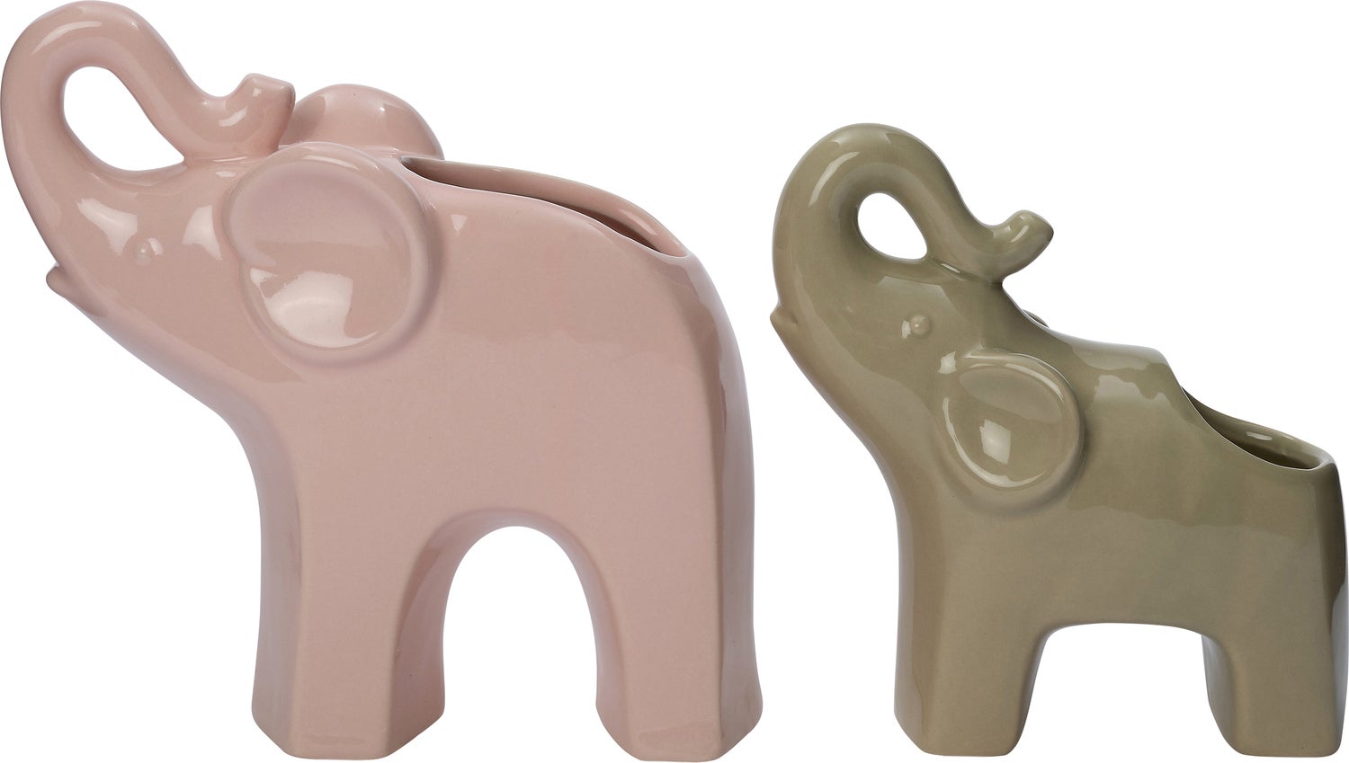 Intratuin bloempot Olifant grijs 13 x 6 x 13,5 cm