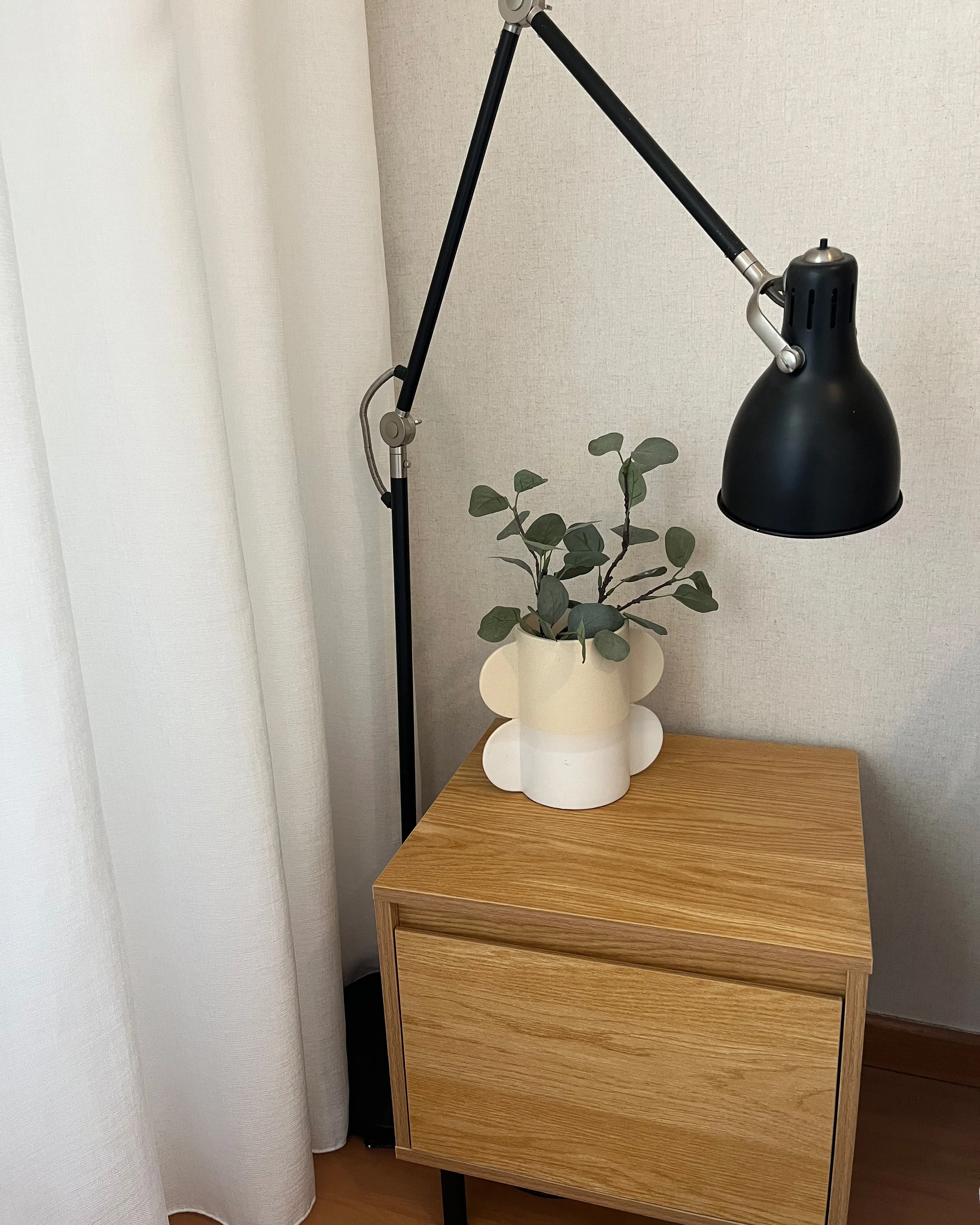 Nachtkastje met 1 lade NIKEA Lichtbruin