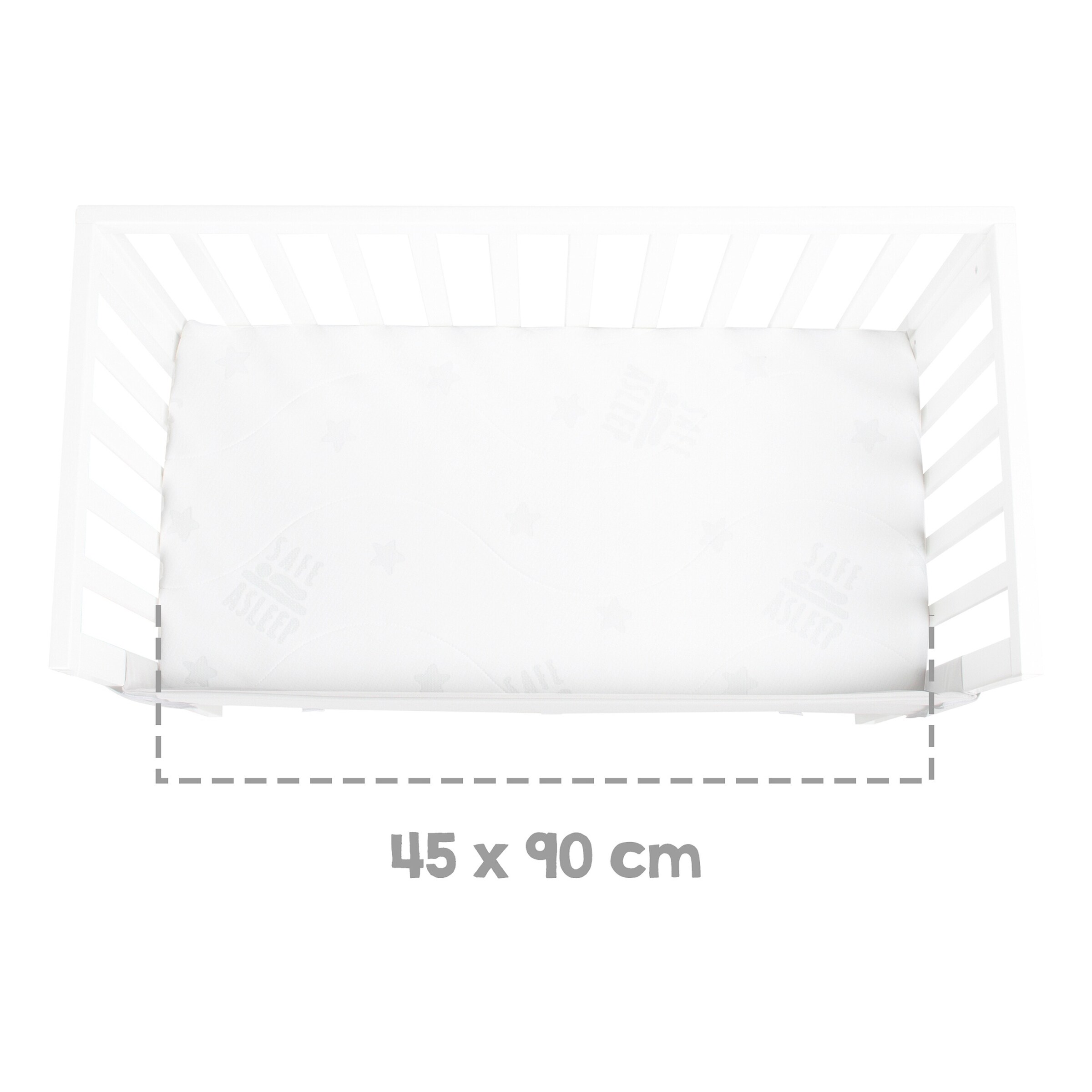 roba Beistellbett 2in1 mit Barriere + Matratze