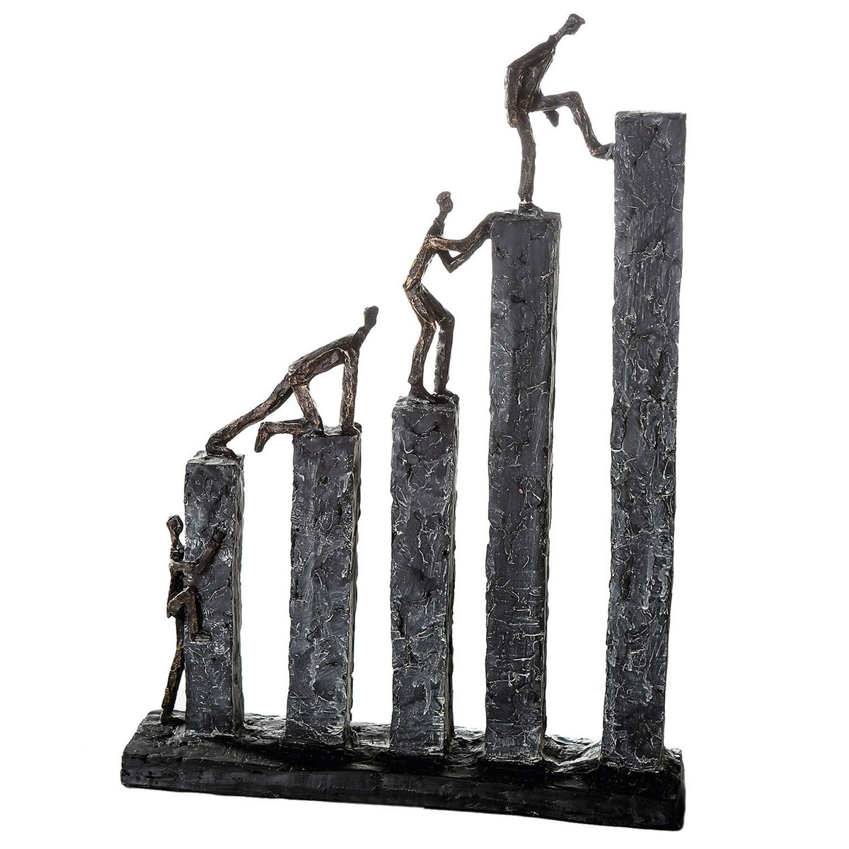 Sculptuur GILDE Decoratie Hoogte 43cm Breedte 31cm bronskleurig, grijs kunsthars