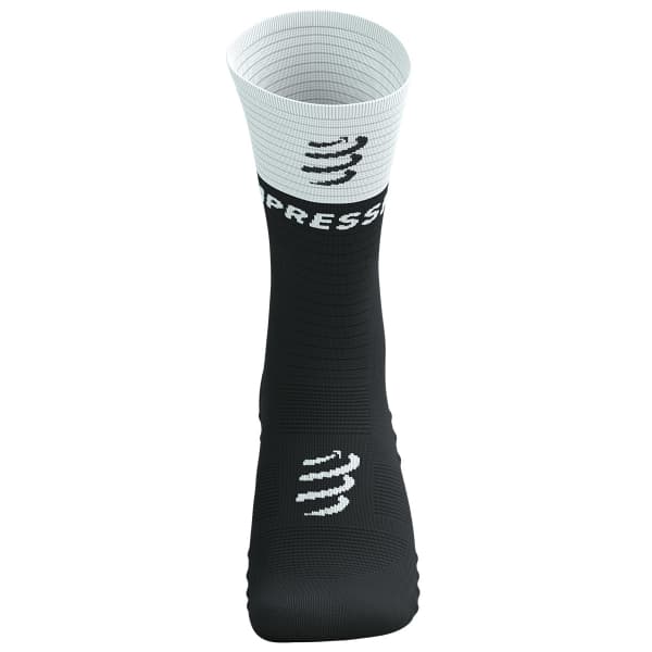 Chaussette compression COMPRESSPORT MID COMPRESSION SOCKS V2.0 BLACK/WHITE