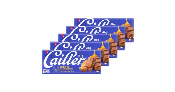 Cailler Chocmel Tafelschokolade Milch mit Mandeln und Honig