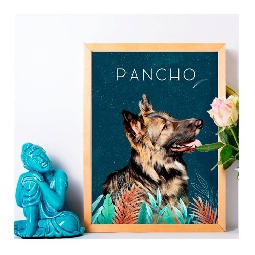 Retrato digital personalizado e realista do seu animal de estimação, em que ele aparece fazendo malabarismos.