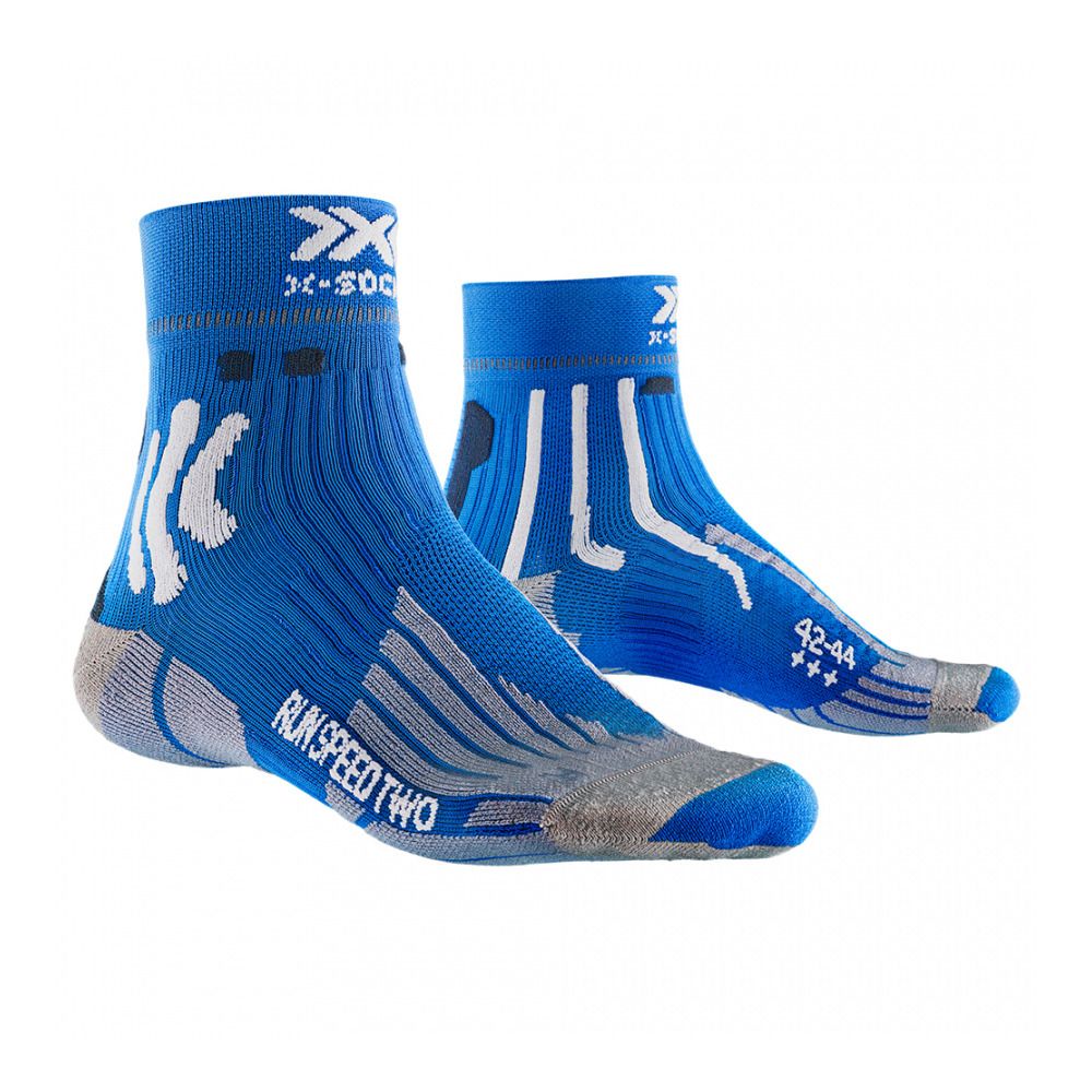 X-Socks RUN SPEED TWO 4.0 - Chaussettes Homme twice blue/arctic white
