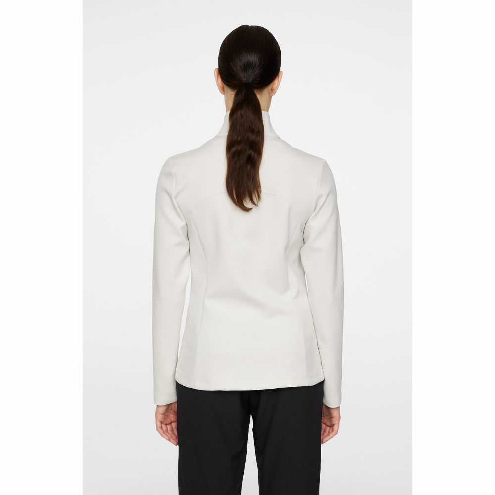 Lorelei Quarter Zip Midlayer Dame Moonbeam