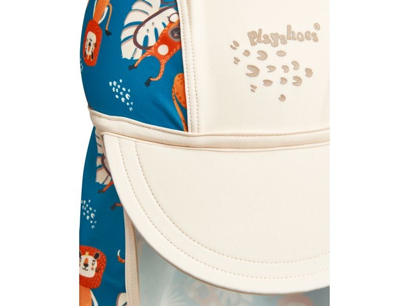 Playshoes Sommermütze Dschungel Petrol Gr. 51 cm UV-Schutz Mütze für Jungen