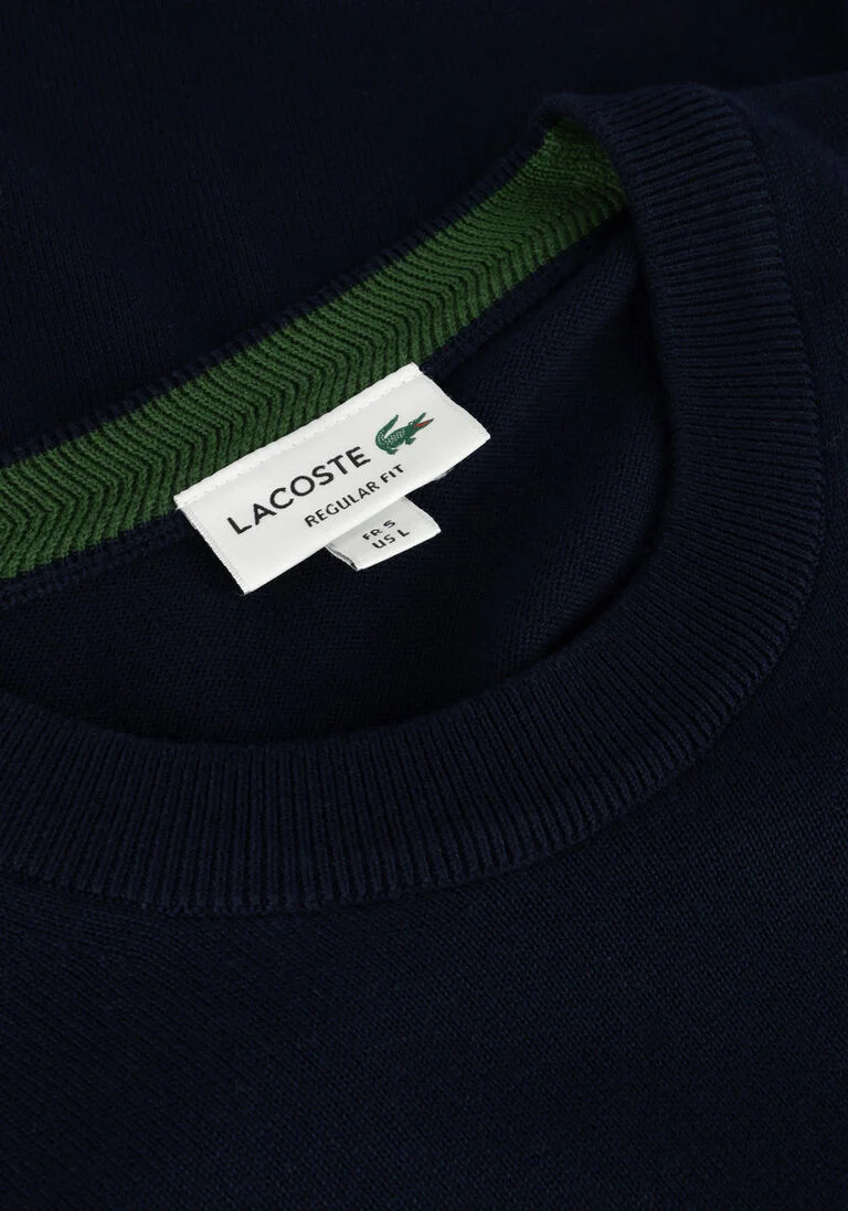 LACOSTE donkerblauwe lacoste trui 1ha1 men sweater