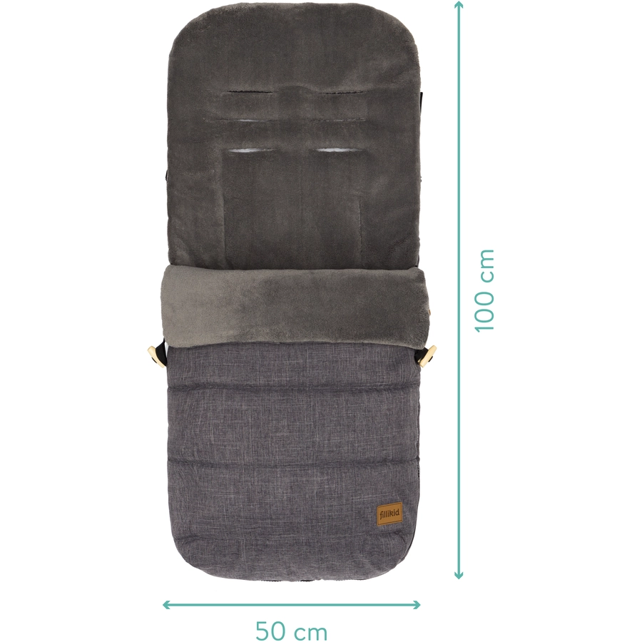 fillikid Winterfußsack Lanin Grau Melange