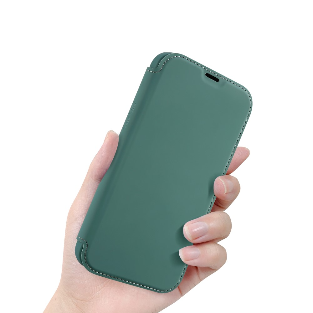 Samsung Galaxy S23 5G Soft Touch Hybrid Flip Wallet Cover Tasche - Grün