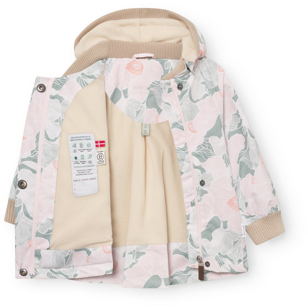 Køb Mini A ture Print Petal Topography Matwiami Fleece Lined Jacket. Grs