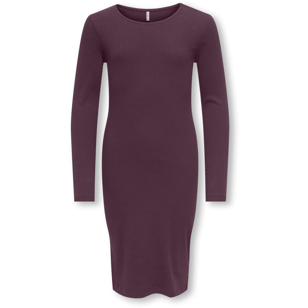 Køb kids ONLY Mauve Wine Kogbelfast Life L/S Midi Kjole Jrs Noos