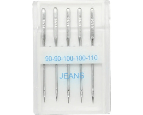 Naaimachinenaalden voor jeans, maten 90-110